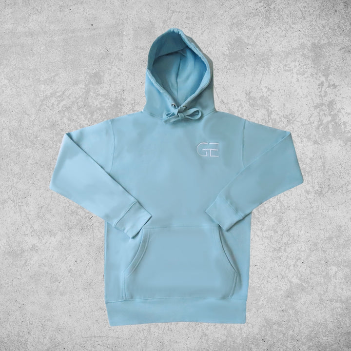 Embroidered Logo Hoodie (Sky Blue)